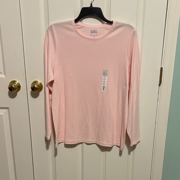 croft & barrow Tops - Croft & Barrow Pink Long Sleeve Tee